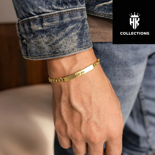 Customize Name Bracelet: (Design Your Own Artificial Black Gold Or Silver)