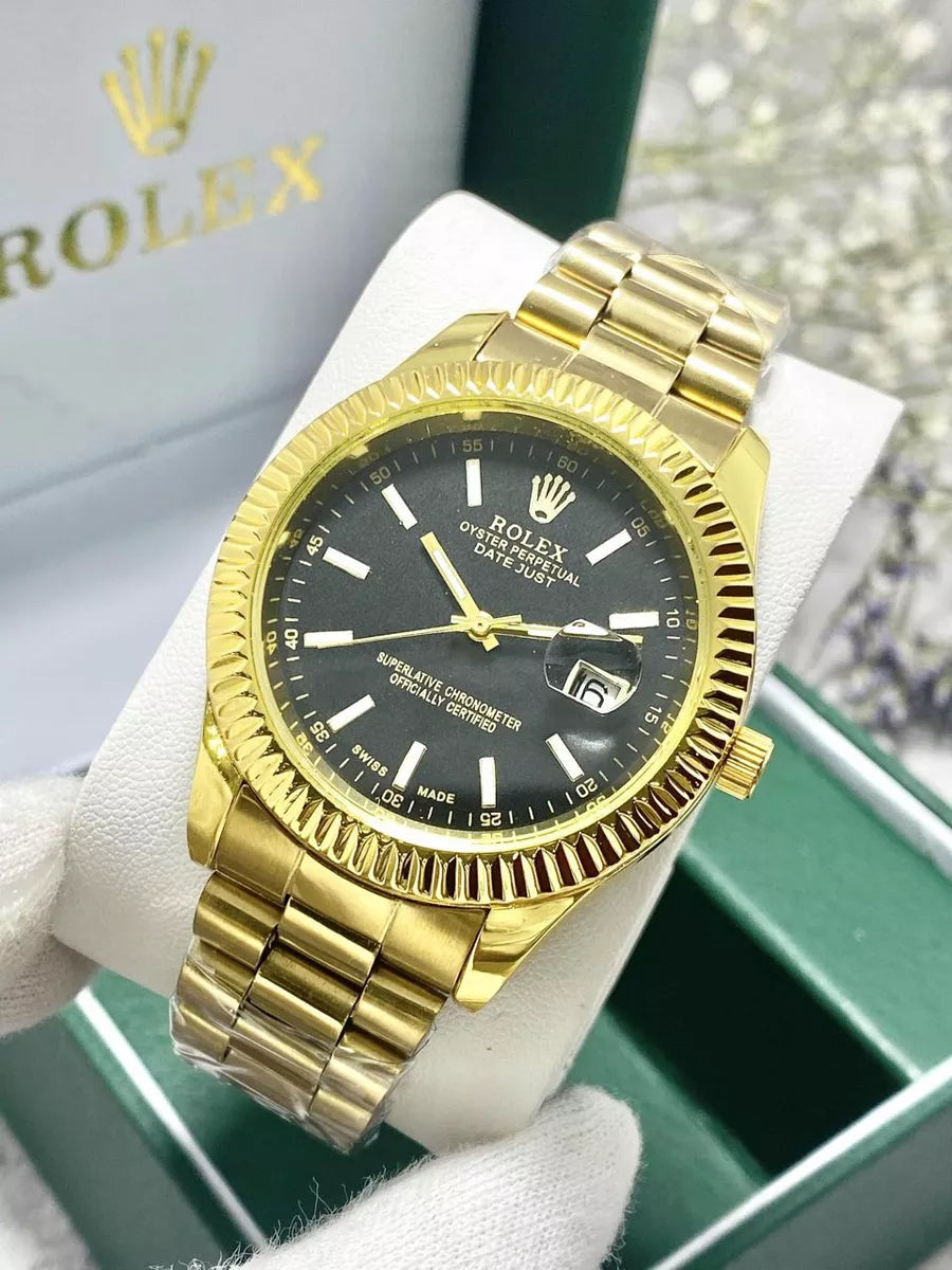 Rolex Men’s Stainless Steel Watch Gold