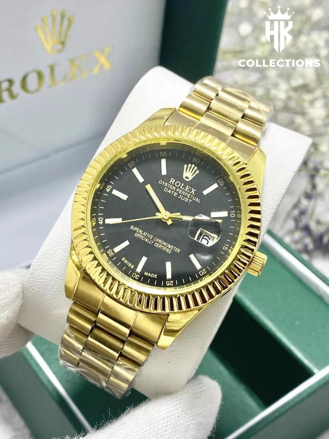 Rolex Men’s Stainless Steel Watch Gold