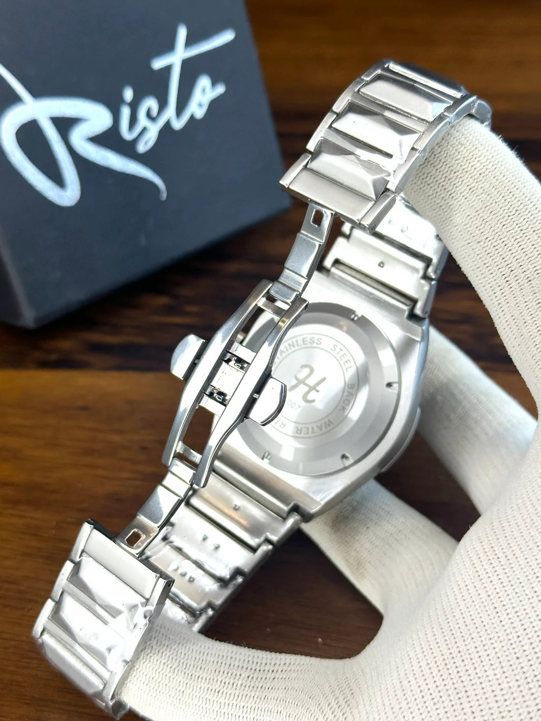 HUBLOT CRYSTAL CUT WATCH WITH BOX
