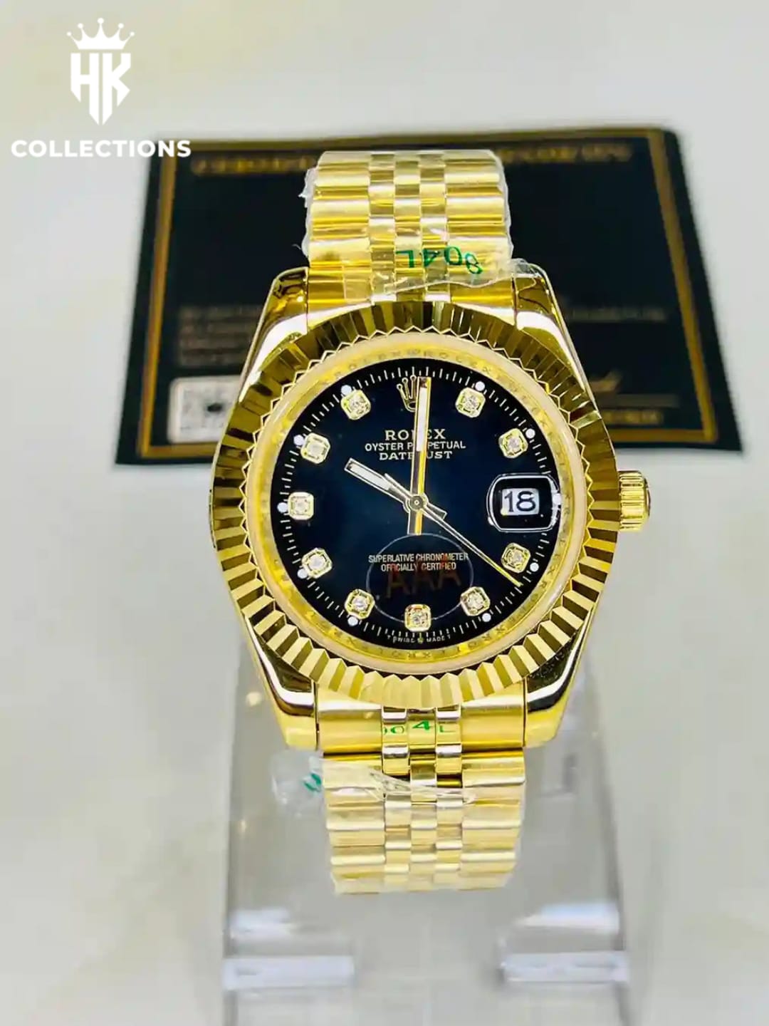 Rolex Men’s Stainless Steel Watch Gold