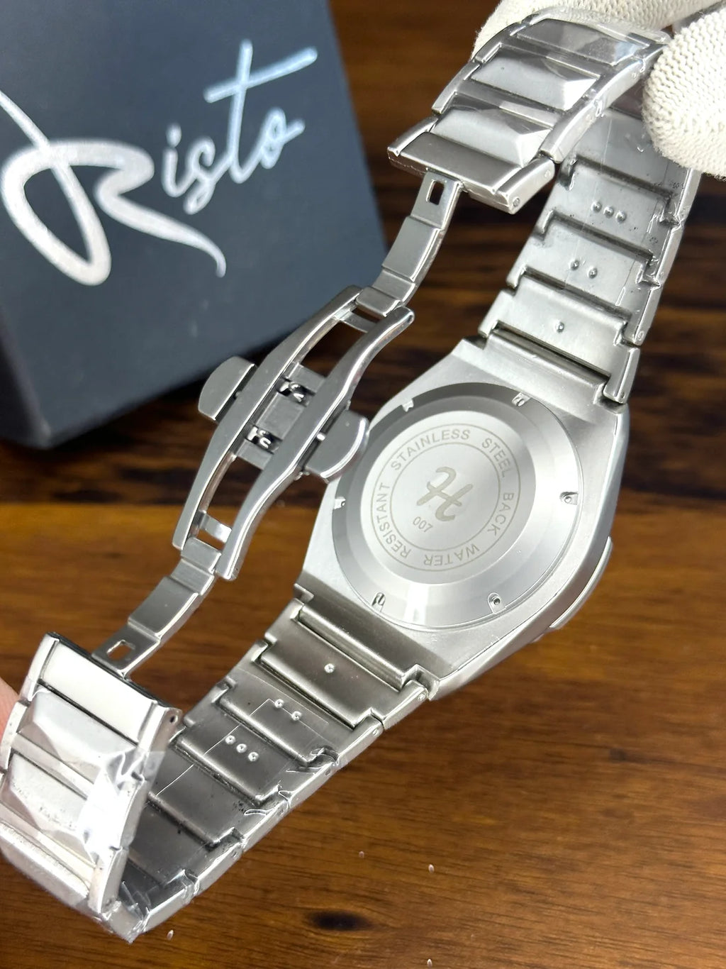 HUBLOT CRYSTAL CUT WATCH WITH BOX