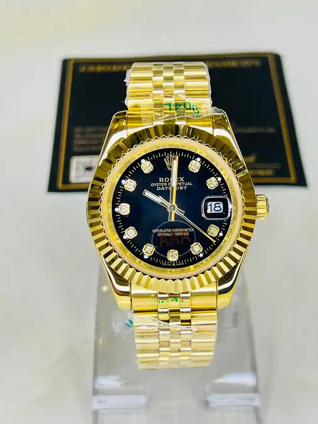 Rolex Men’s Stainless Steel Watch Gold