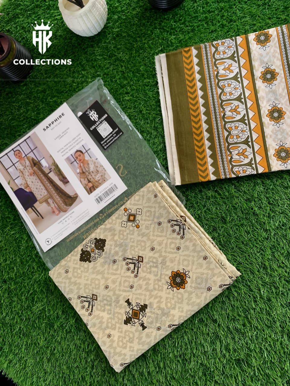 Sapphire 3pc Lawn Print Suit